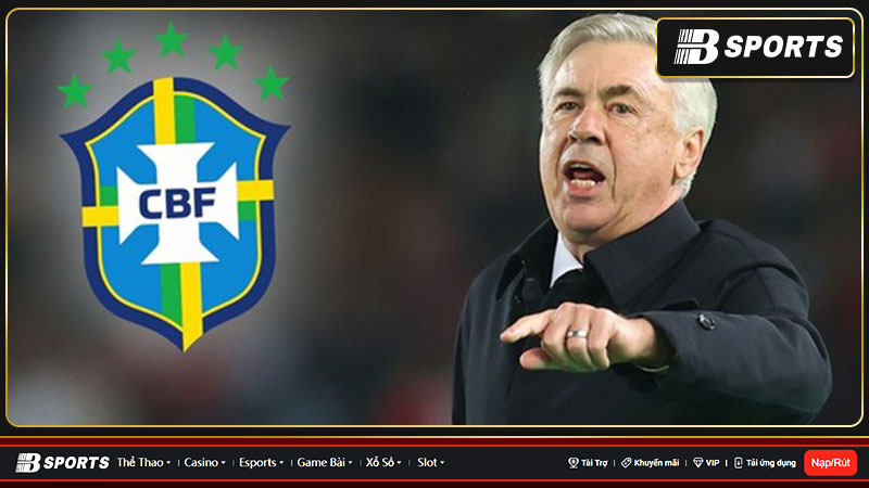 CBF khẳng định ý định muốn mời Ancelotti về dẫn dắt đội tuyển Brazil 