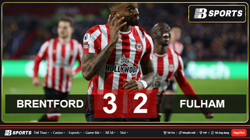 Brentford thắng Fulham đầy kịch tính