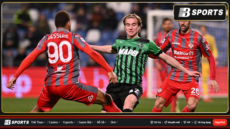 Sassuolo thắng Cremonese tỷ số 3-2 Serie A
