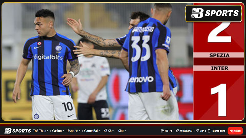 Spezia thắng Inter Milan 2-1