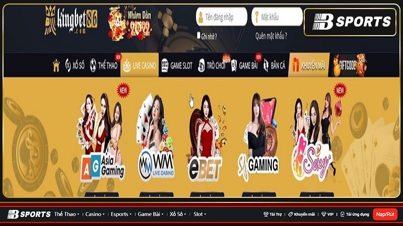 Giới thiệu về live casino kingbet86.com là gì?